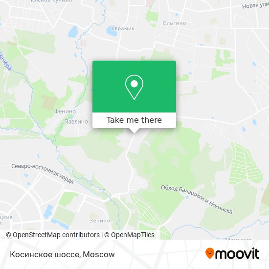 Косинское шоссе map