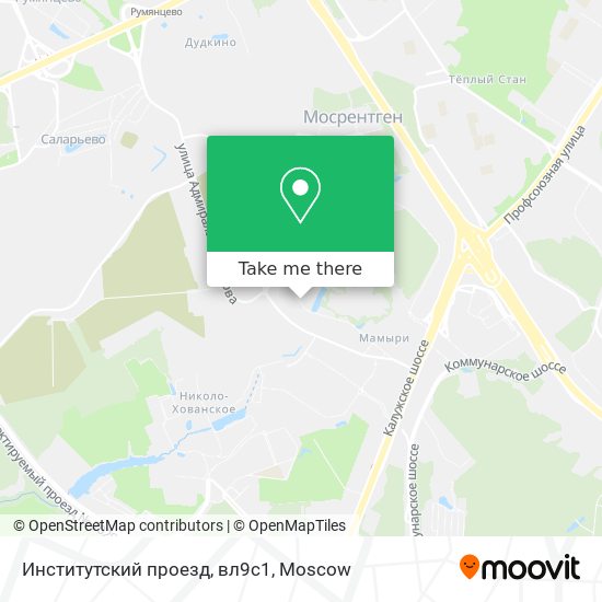 Институтский проезд, вл9с1 map