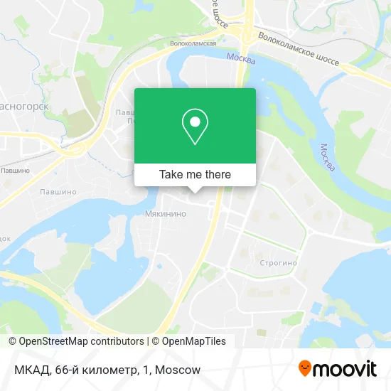 МКАД, 66-й километр, 1 map