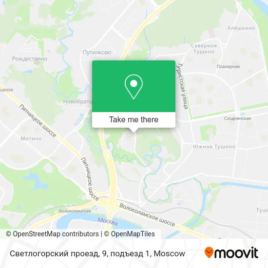 Светлогорский проезд, 9, подъезд 1 map
