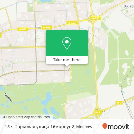 15-я Парковая улица 16 корпус 3 map