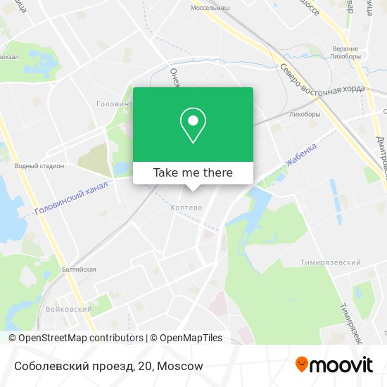 Соболевский проезд, 20 map