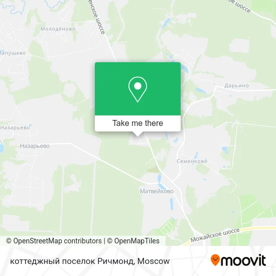 коттеджный поселок Ричмонд map