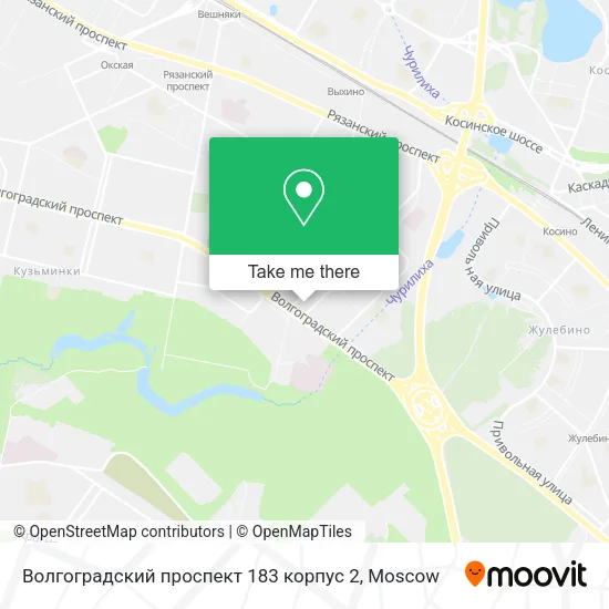 Волгоградский проспект 183 корпус 2 map