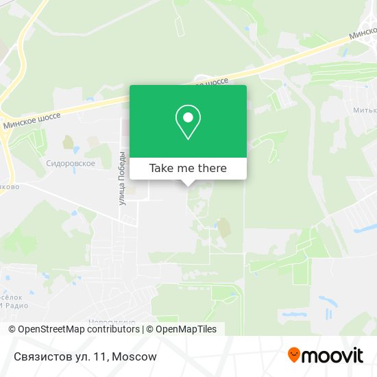 Связистов ул. 11 map