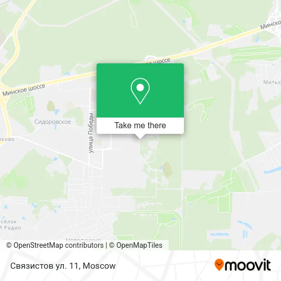 Связистов ул. 11 map
