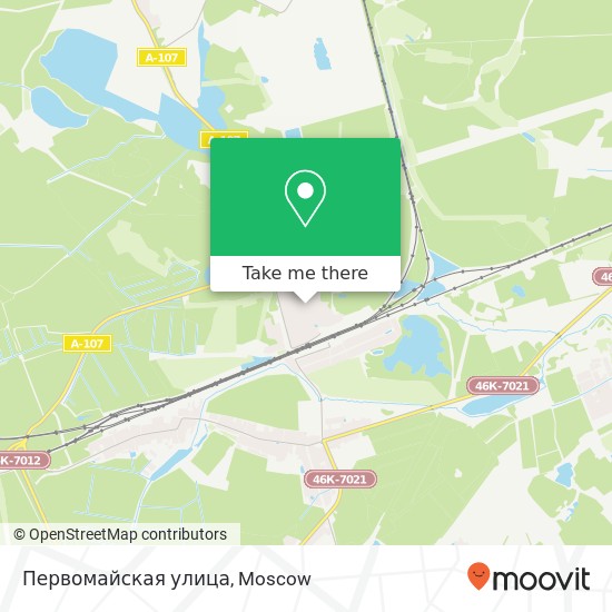 Первомайская улица map