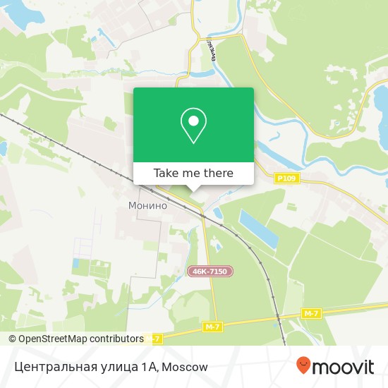 Центральная улица 1А map