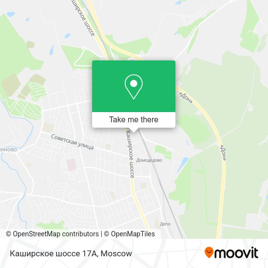 Каширское шоссе 17А map