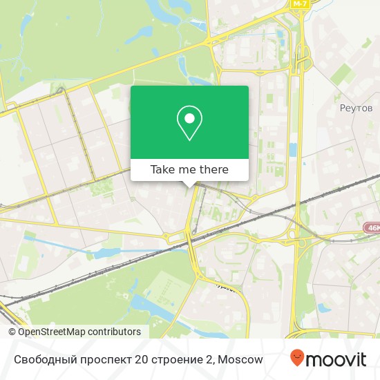 Свободный проспект 20 строение 2 map