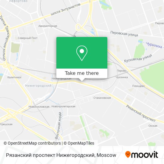 Рязанский проспект Нижегородский map