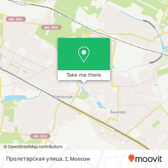 Пролетарская улица, 2 map