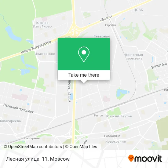 Лесная улица, 11 map