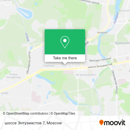 шоссе Энтузиастов 7 map