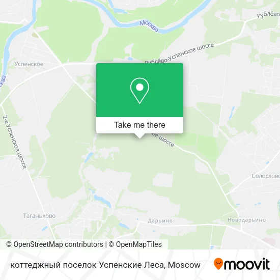 коттеджный поселок Успенские Леса map