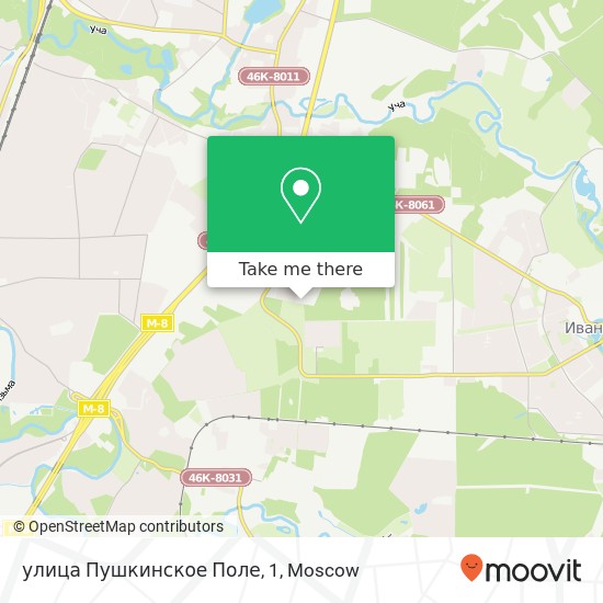 улица Пушкинское Поле, 1 map