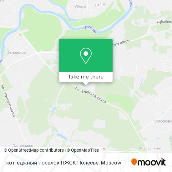 коттеджный поселок ПЖСК Полесье map