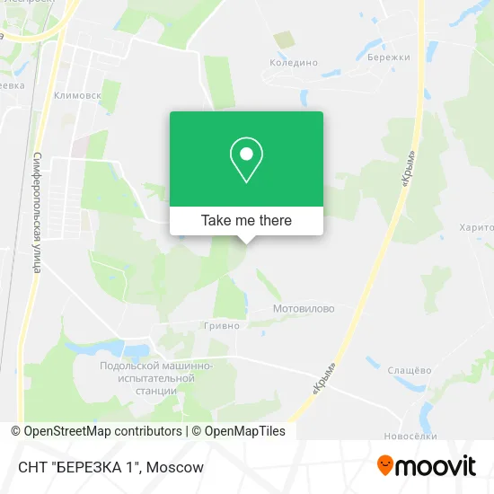 СНТ "БЕРЕЗКА 1" map