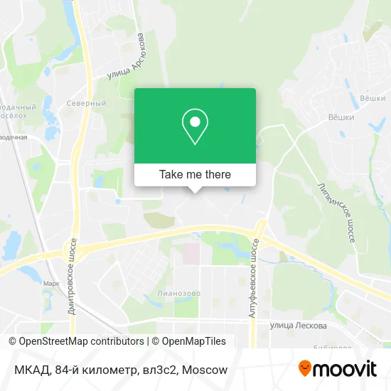 МКАД, 84-й километр, вл3с2 map