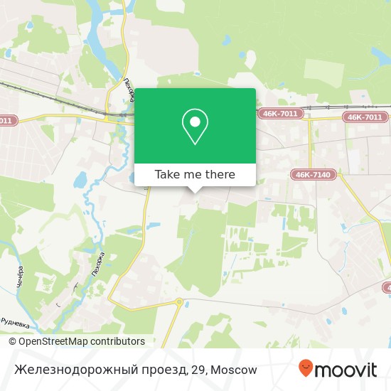 Железнодорожный проезд, 29 map