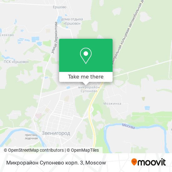 Микрорайон Супонево корп. 3 map
