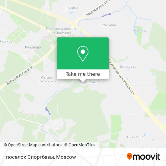 поселок Спортбазы map