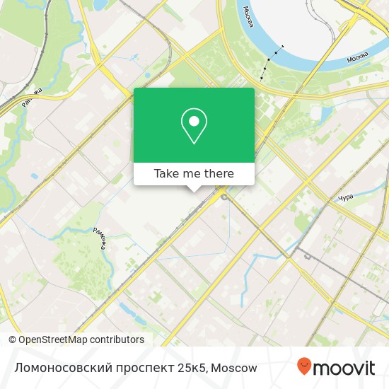 Ломоносовский проспект 25к5 map