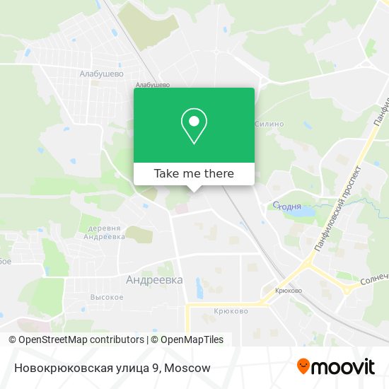 Новокрюковская улица 9 map