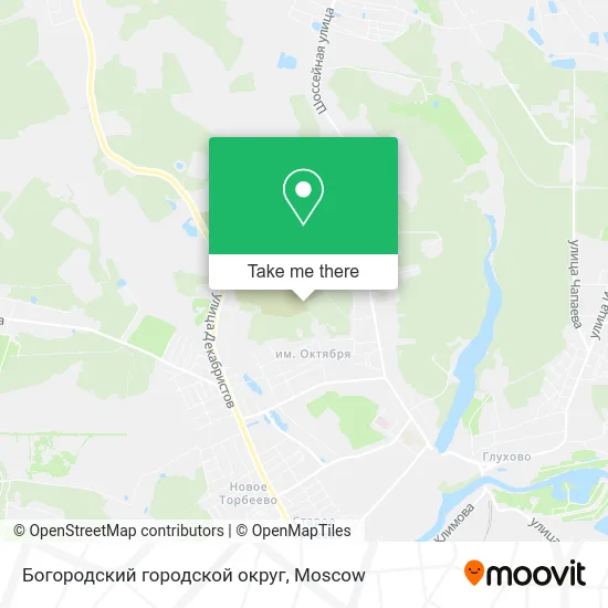 Богородский городской округ map