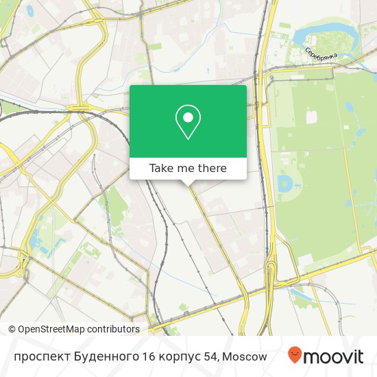 проспект Буденного 16 корпус 54 map