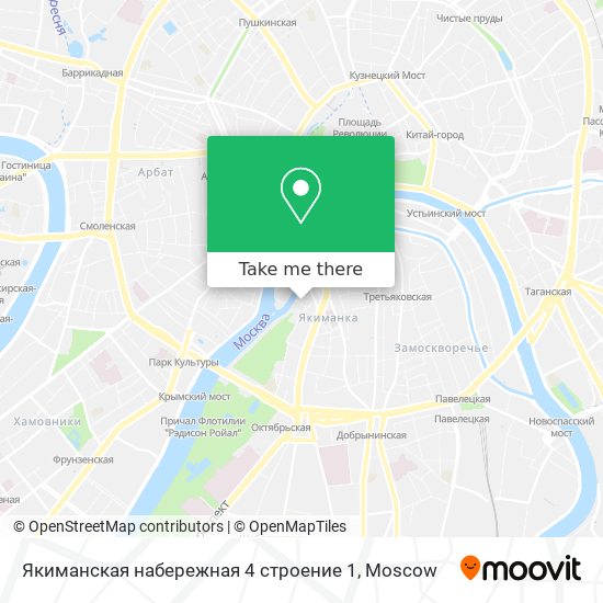 Якиманская набережная 4 строение 1 map