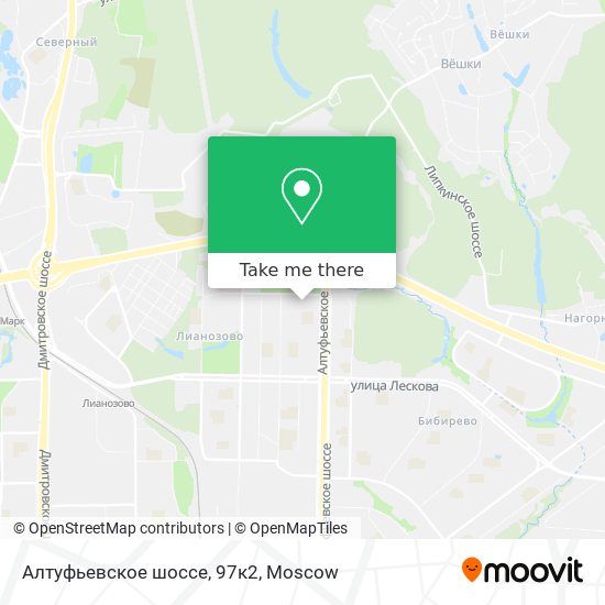 Алтуфьевское шоссе, 97к2 map