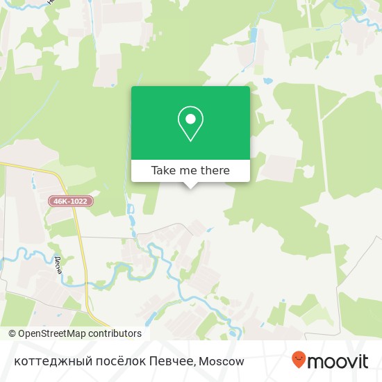 коттеджный посёлок Певчее map
