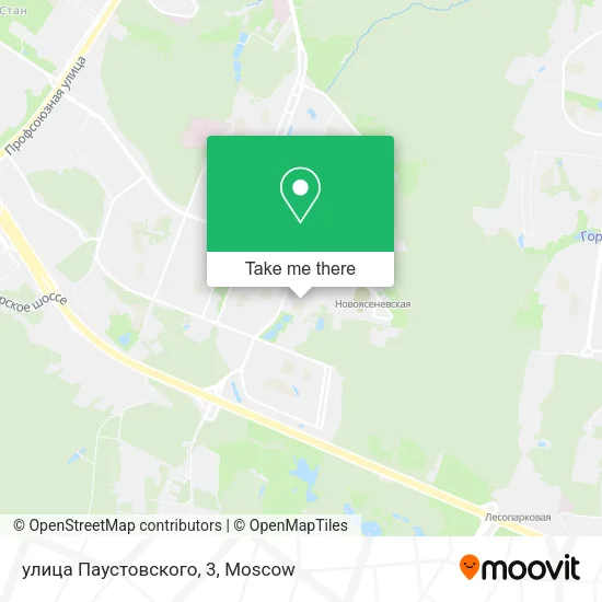 улица Паустовского, 3 map