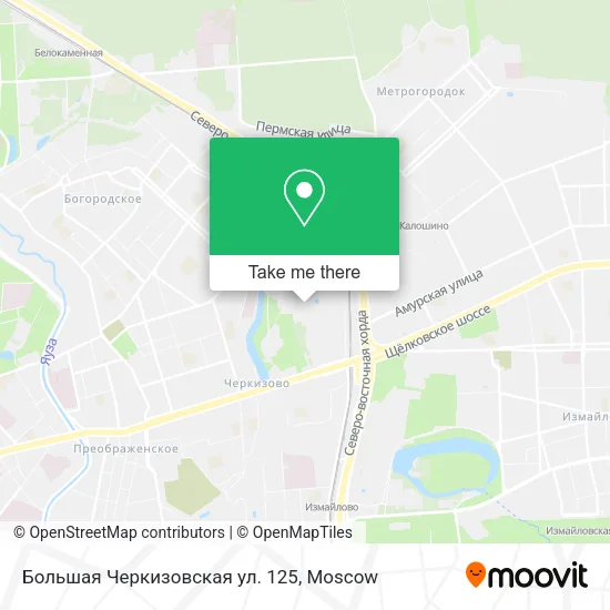 Большая Черкизовская ул. 125 map