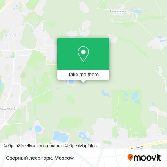 Озёрный лесопарк map