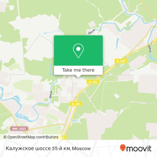Калужское шоссе 35-й км map