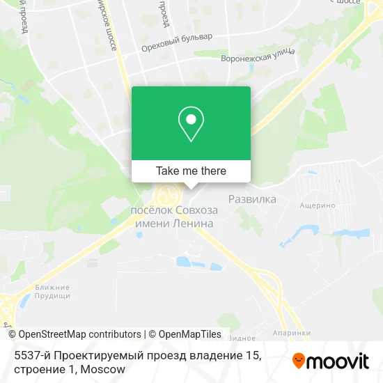 5537-й Проектируемый проезд владение 15, строение 1 map