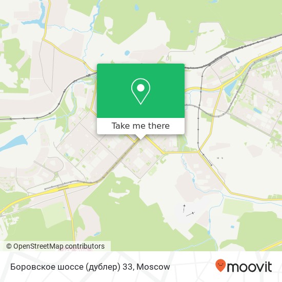 Боровское шоссе (дублер) 33 map