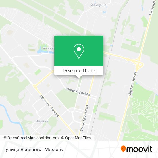 улица Аксенова map