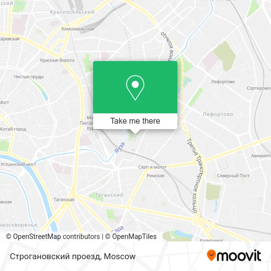 Строгановский проезд map