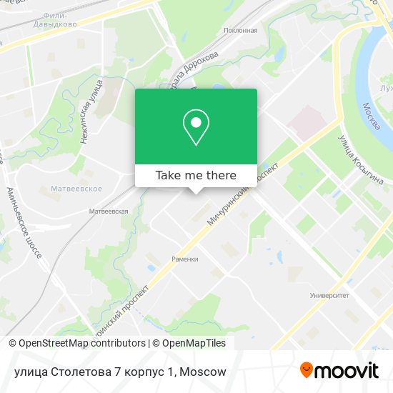 улица Столетова 7 корпус 1 map