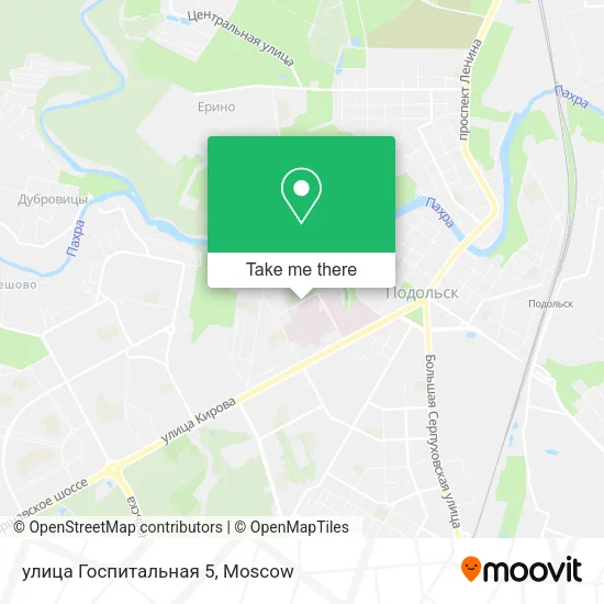 улица Госпитальная 5 map