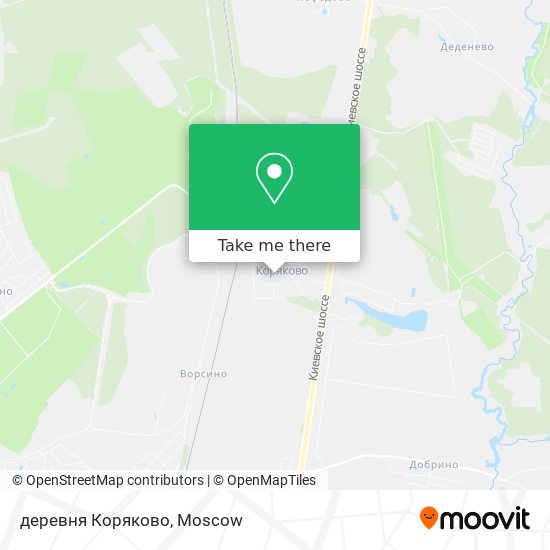 деревня Коряково map