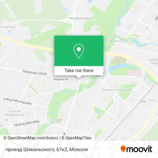 проезд Шокальского, 67к2 map