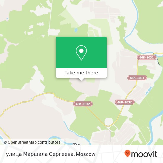 улица Маршала Сергеева map