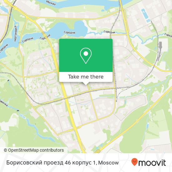 Борисовский проезд 46 корпус 1 map