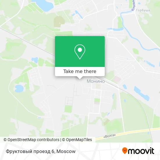 Фруктовый проезд 6 map