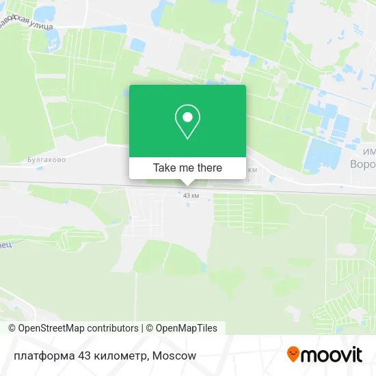 платформа 43 километр map