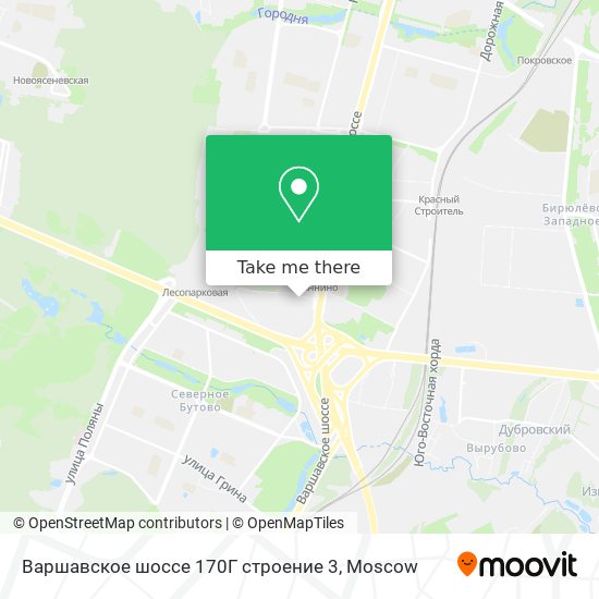 Варшавское шоссе 170Г строение 3 map